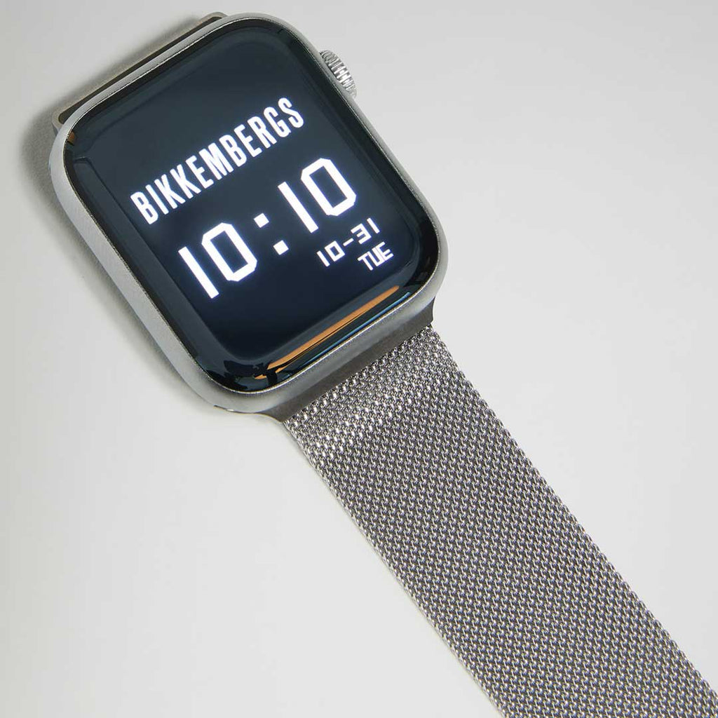 Orologio Smartwatch Bikkembergs Alluminio e Maglia Milano Argentata 41mm BK15-3
