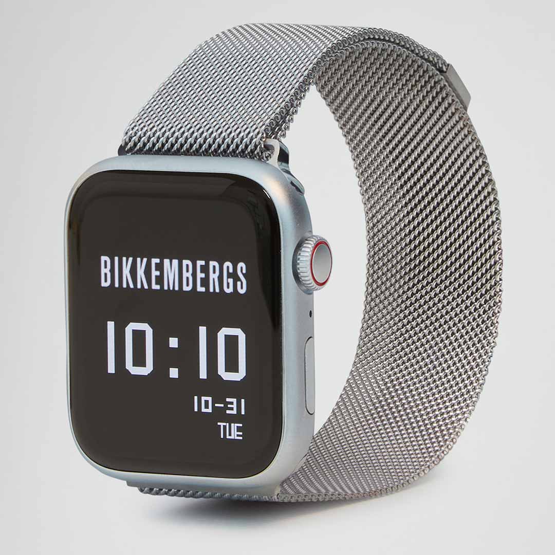 Orologio Smartwatch Bikkembergs Alluminio e Maglia Milano Argentata 41mm BK15-3