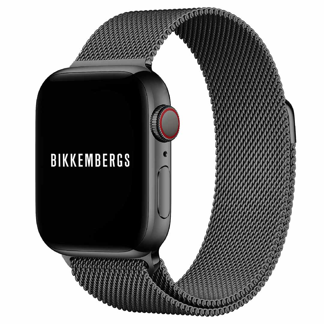 Orologio Smartwatch Bikkembergs Alluminio e Maglia Milano Nera 41mm BK15-1
