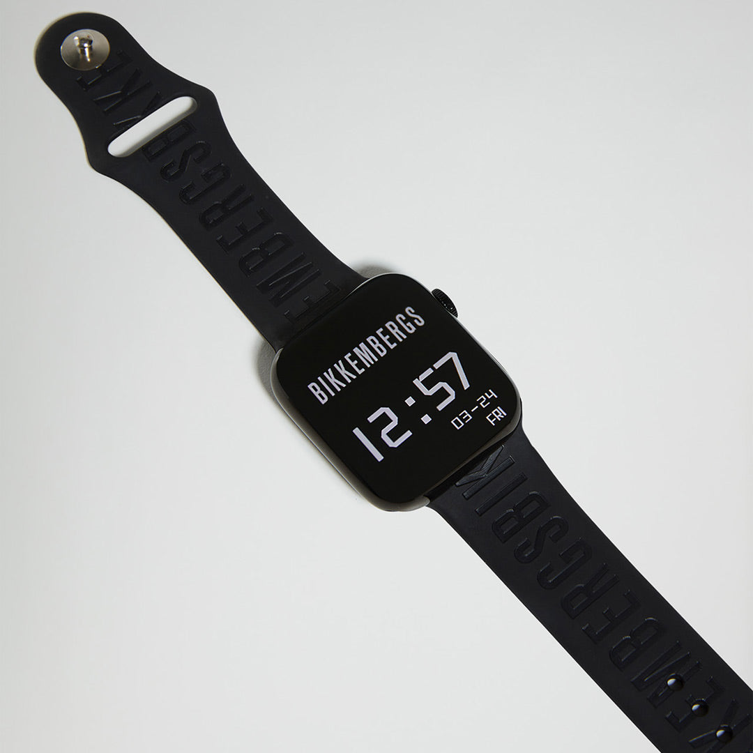 Orologio Smartwatch Bikkembergs Alluminio e Silicone Nero 43mm BK32