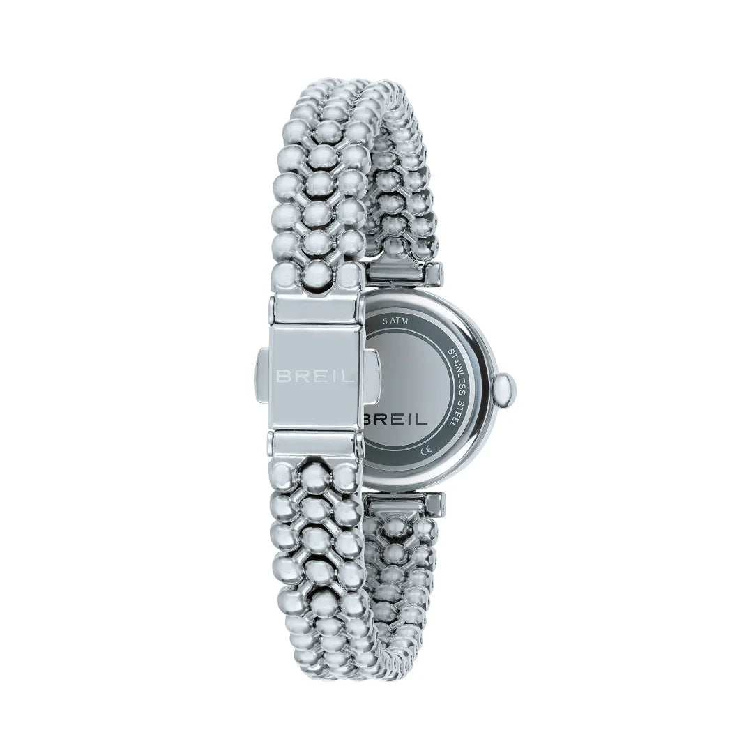 Orologio Solo Tempo Breil Bubble Argentato e Bianco TW2082