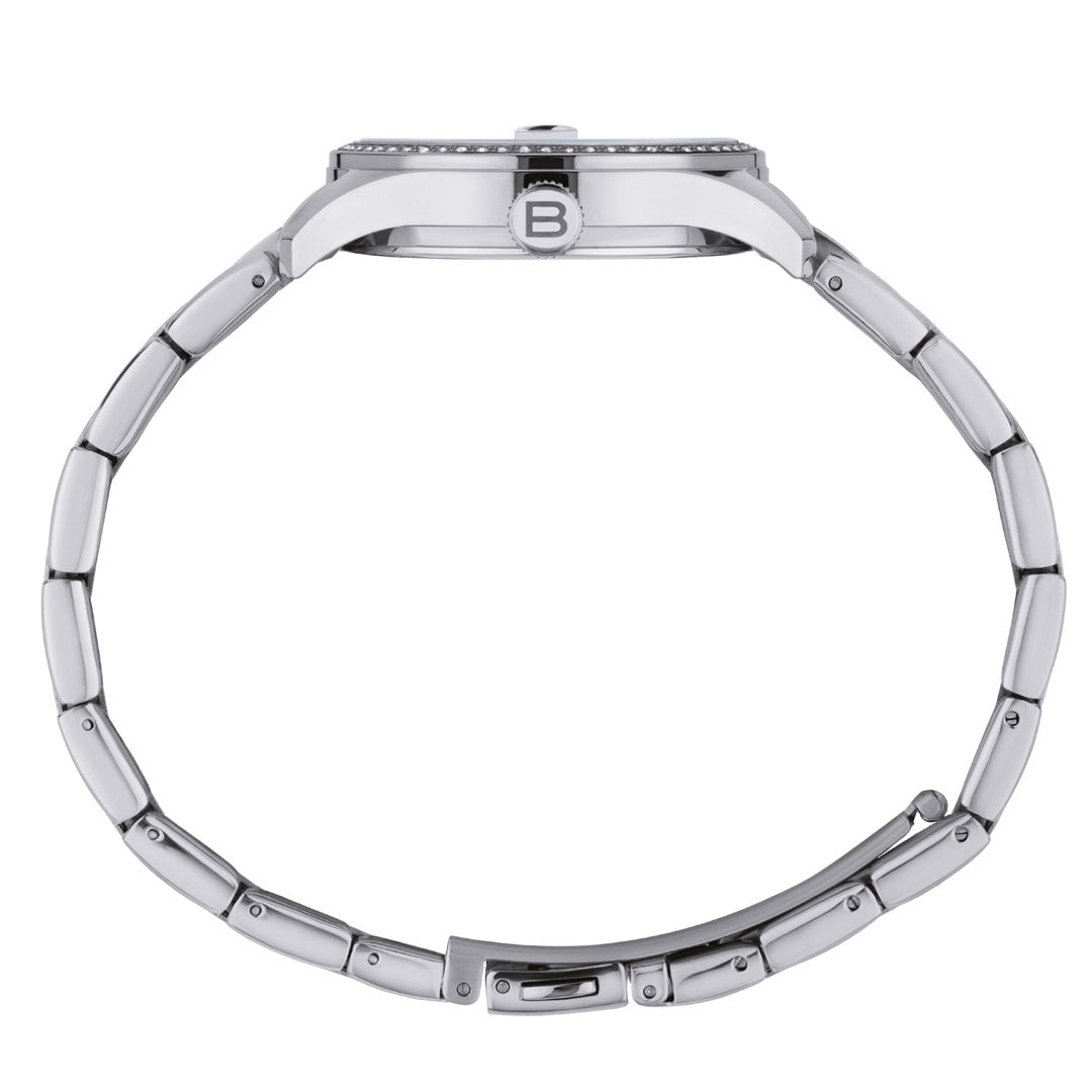 Orologio Solo Tempo Breil Tribe Classic Elegance Argentato Cristalli EW0708