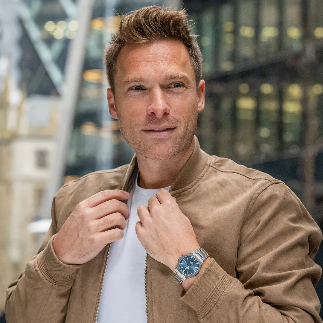 Orologio Solo Tempo Casio Edifice Cassa e Cinturino Acciaio Quadrante Blu Satinato EFR-S108D-2AVUEF