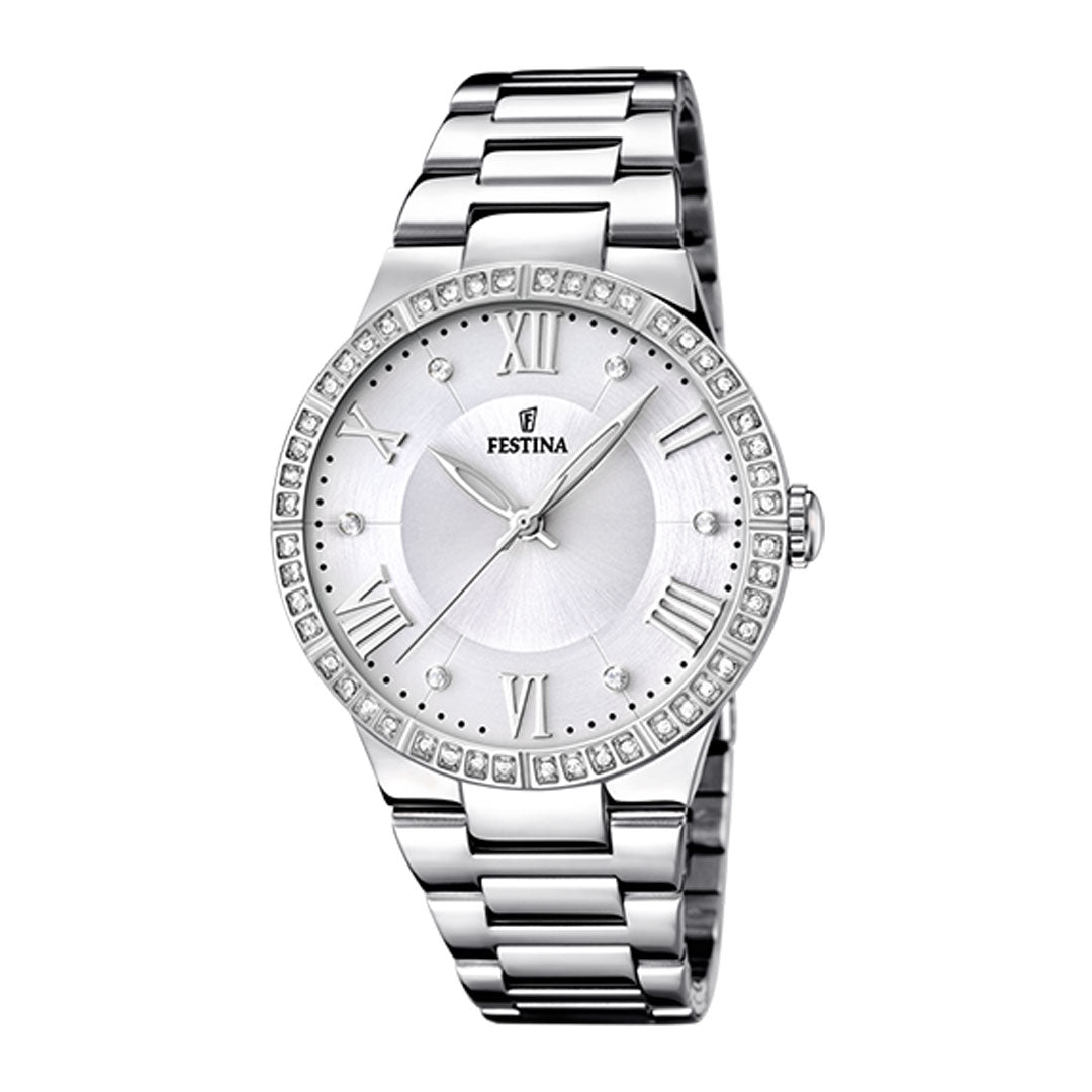 Orologio Solo Tempo Festina Boyfriend Argentato e Acciaio F16719/1
