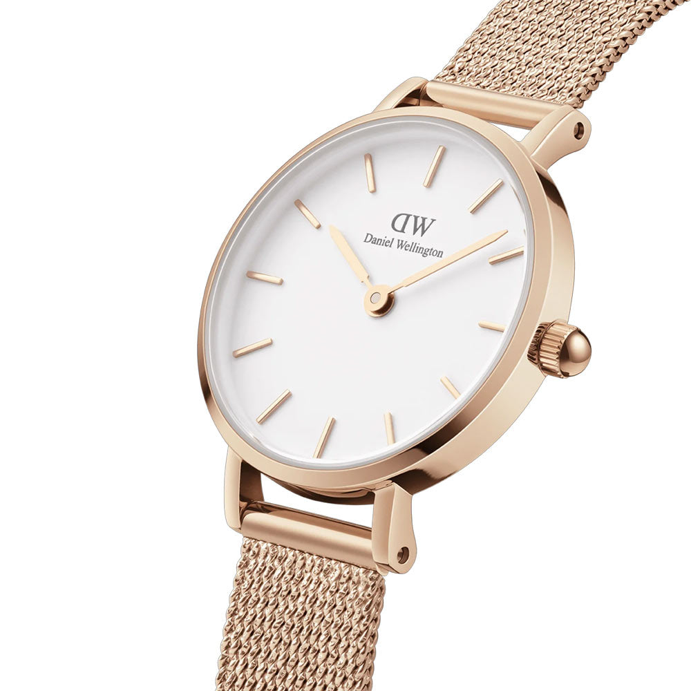 Orologio Unisex Daniel Wellington Petite Pressed Melrose Cassa Acciaio Gold Rosé Solo Tempo DW00100447