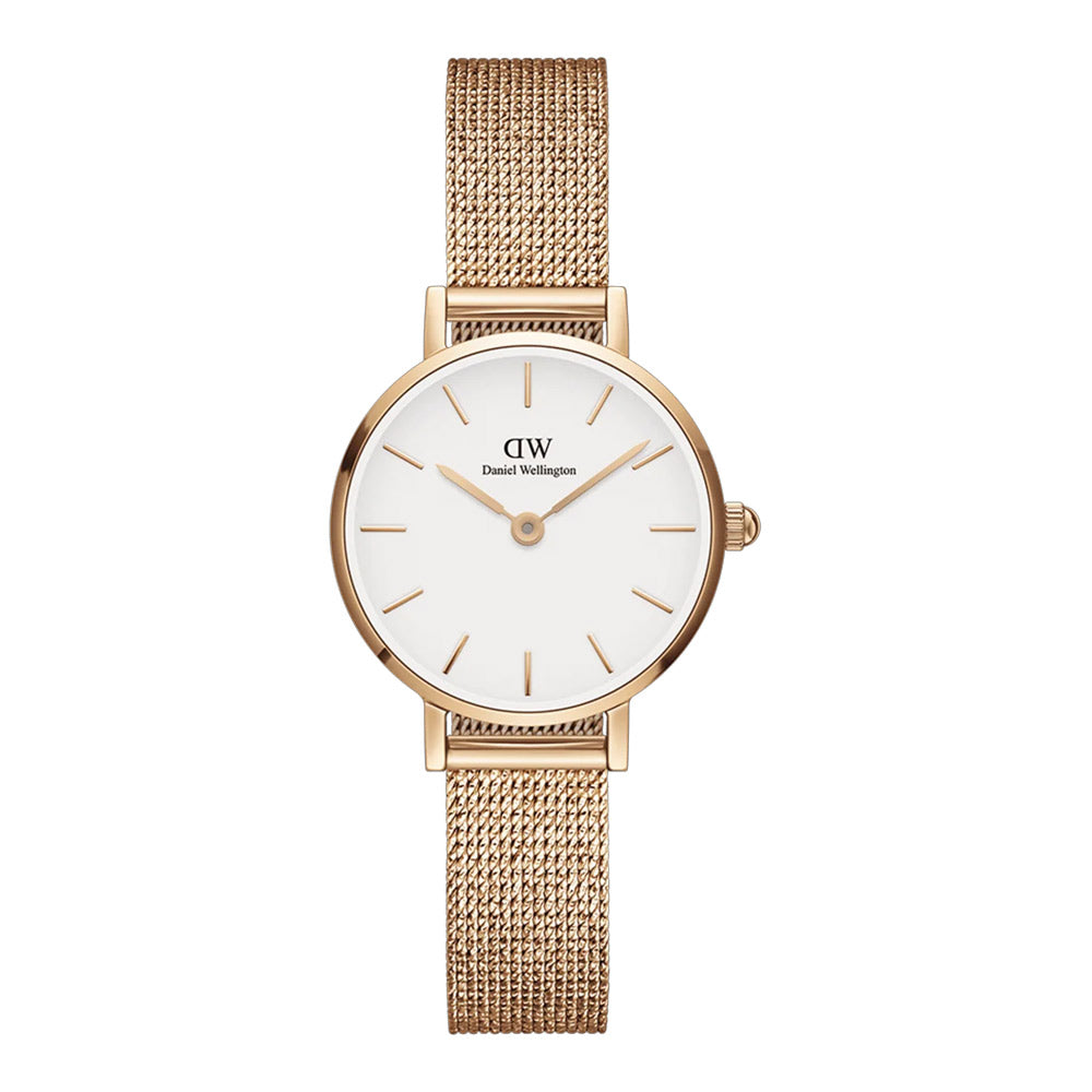 Orologio Unisex Daniel Wellington Petite Pressed Melrose Cassa Acciaio Gold Rosé Solo Tempo DW00100447