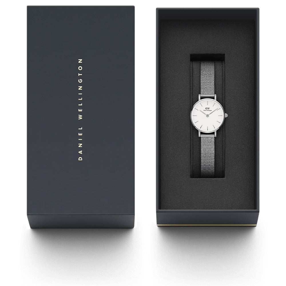 Orologio Unisex Daniel Wellington Petite Pressed Sterling Cassa Acciaio Solo Tempo DW00100442