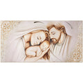 Pannello Acca Sacra Famiglia Fiore della Vita Argento e Cristalli QS.683 SF 40X80