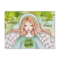 Pannello Angelo Della Fortuna Legno Argento 925‰ Acca Argenti QD.983 25x33