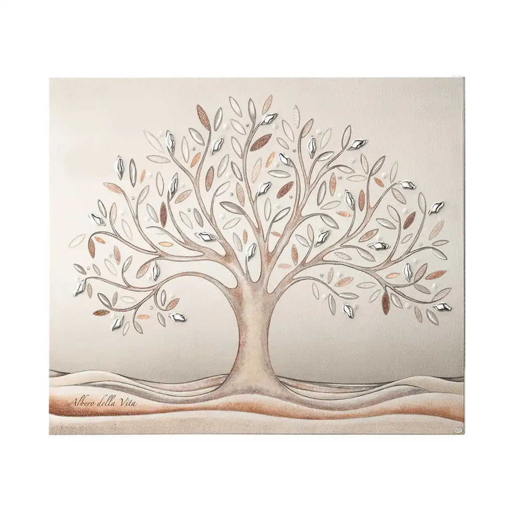 Quadro Acca Argenti Albero della Vita Legno QD.90 30X39
